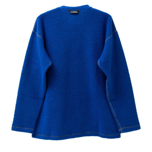 And Wander Re Wool JQ Crew Neck Blue 5742284357 Degli Uberti